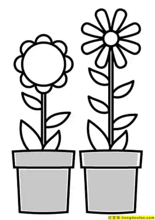 10张春天花园中的花丛要如何画很多鲜花卡通简笔画