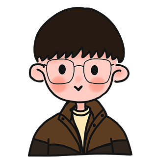 可爱戴眼镜的女孩红色卫衣人物元素可爱卡通人物形象动漫头像女生戴