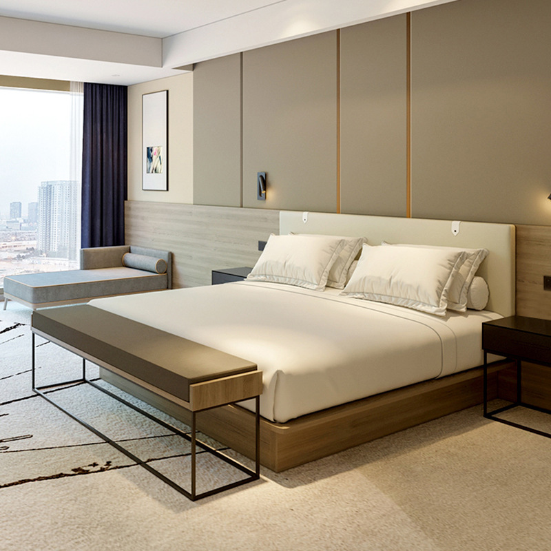 梦工坊 酒店公寓宾馆民宿床五星级房间专用大床房标间全套家具