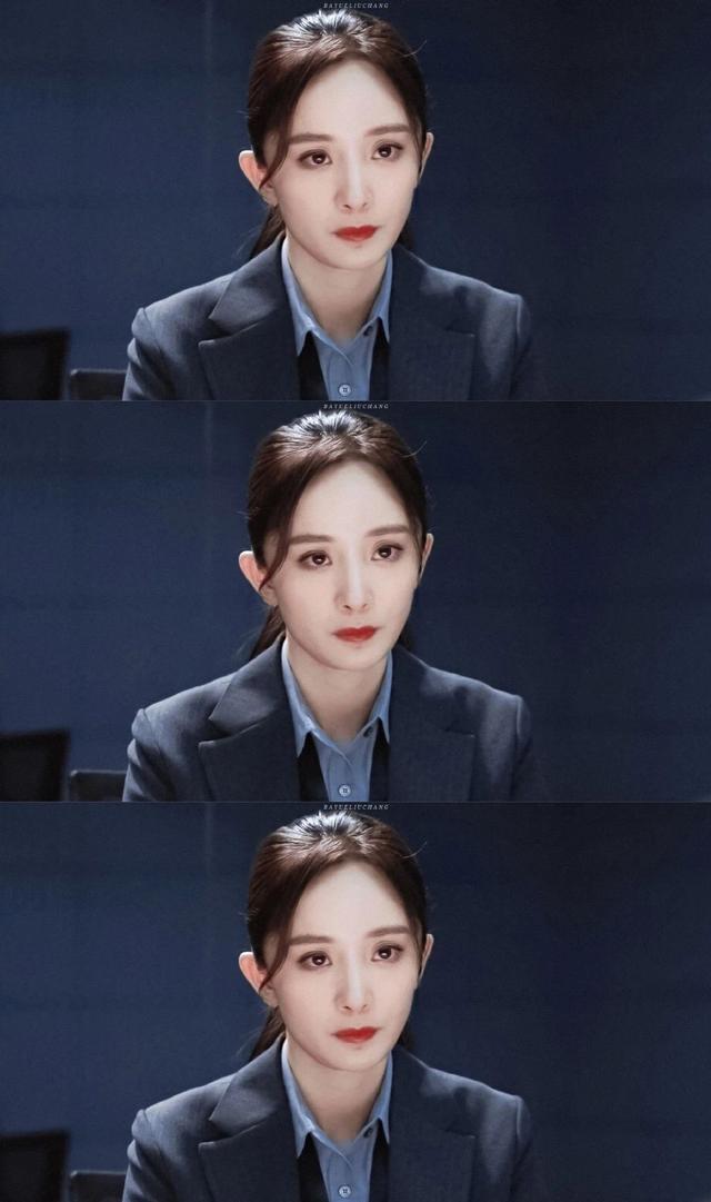 杨幂《暴风眼》壁纸已送达,大幂幂的安科长造型超a超飒