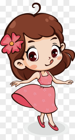 可爱女孩q版卡通人物