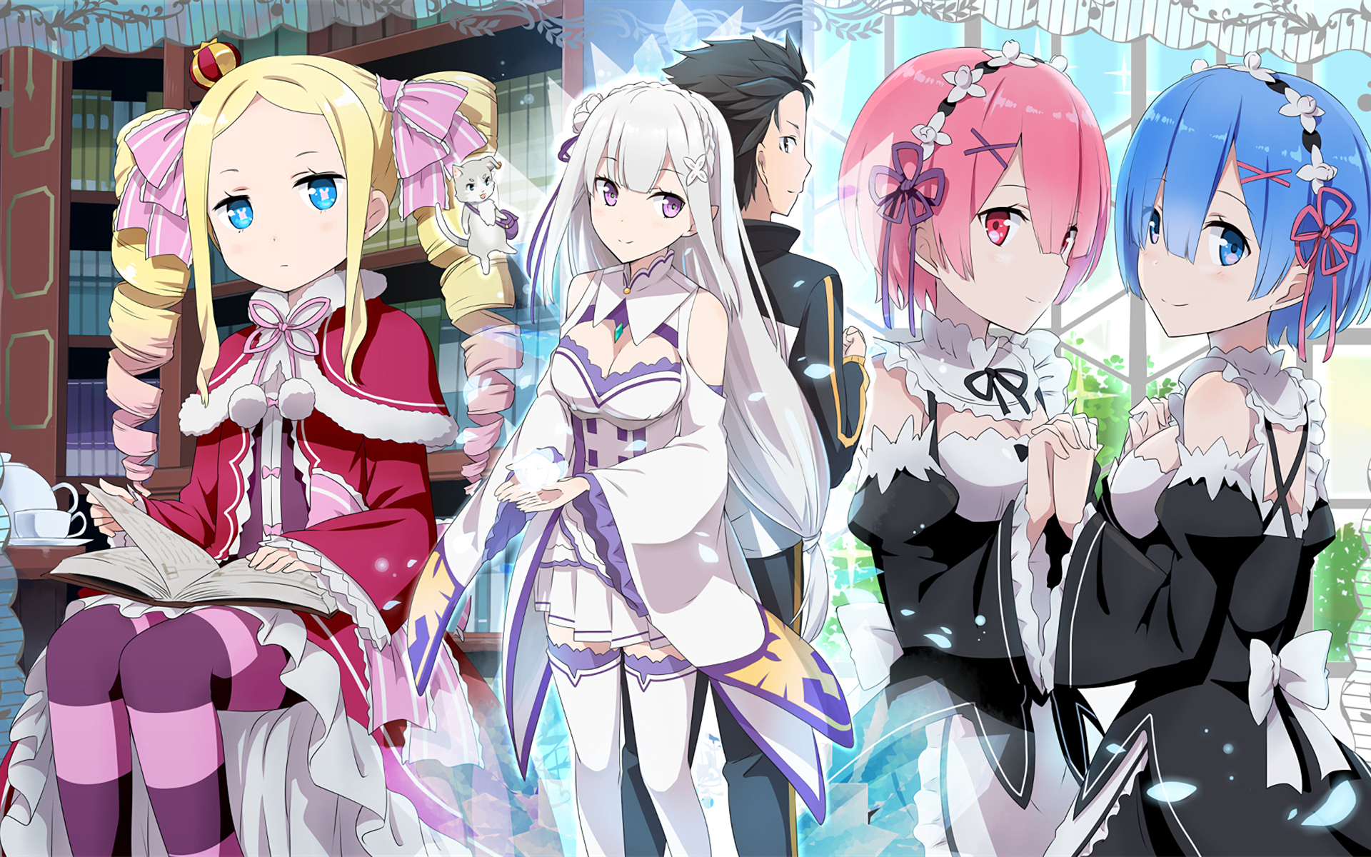 re:0萌系可爱蕾姆拉姆动漫美女桌面壁纸