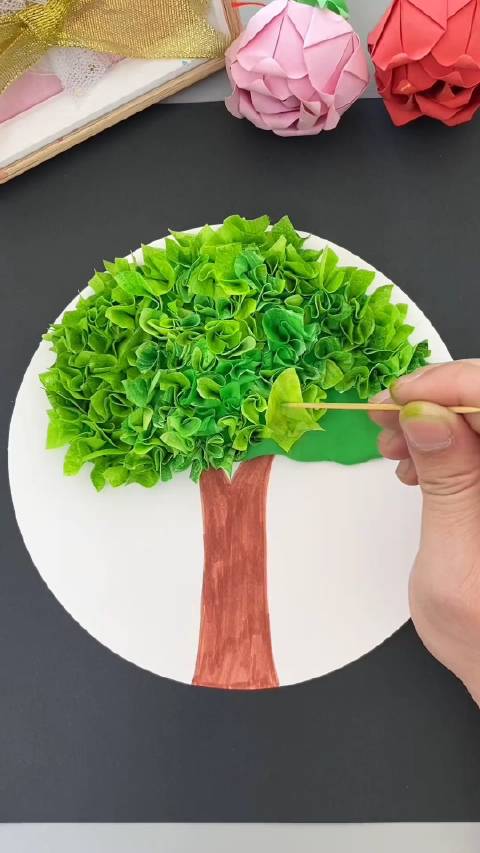 春天了,和孩子来做简单漂亮的儿童创意手工吧#亲子手工 #秒懂创意的