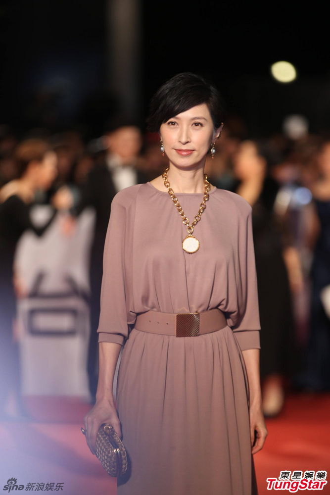 组图:刘青云伉俪亮相 郭蔼明藕粉裙优雅大方_高清图集_新浪网