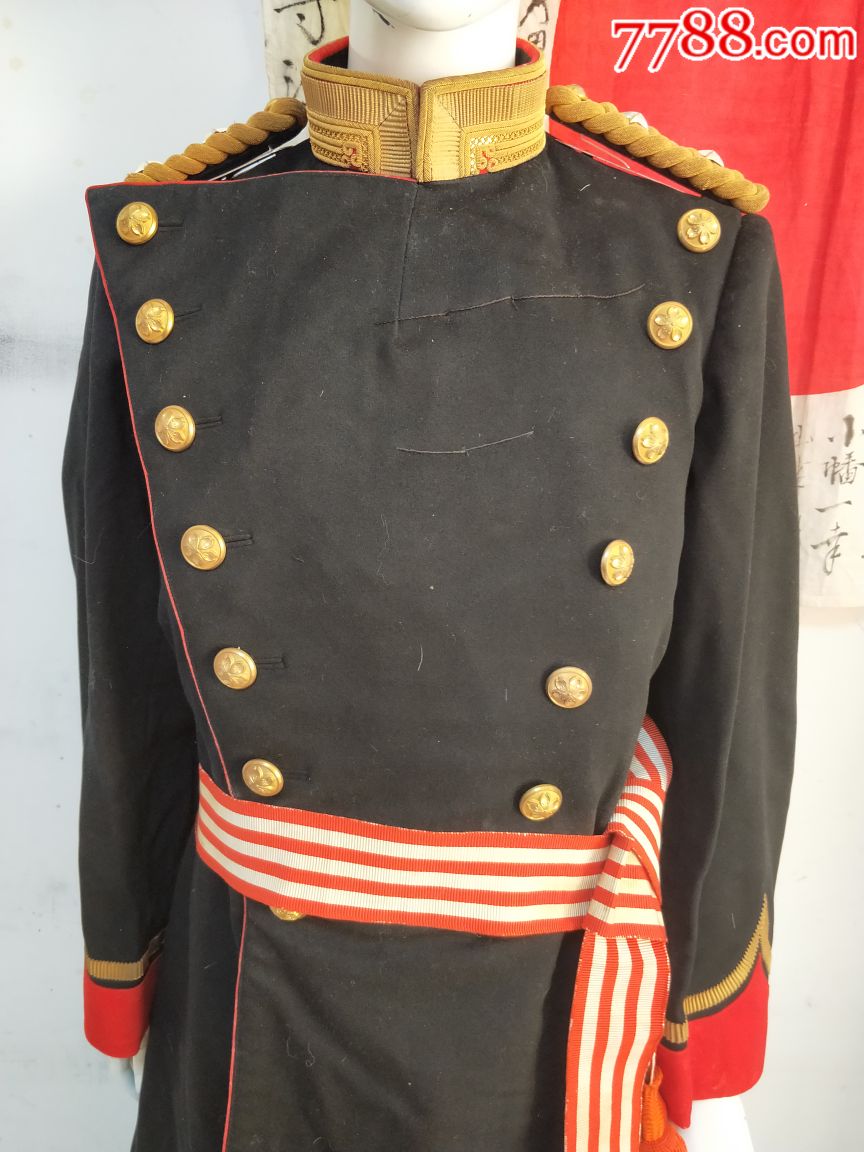 二战日本日军陆*大礼服整套军服军帽军裤原品