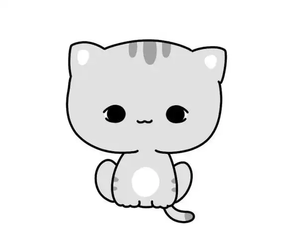 动物简笔画,小猫的图画,小猫简笔画,简笔画图片