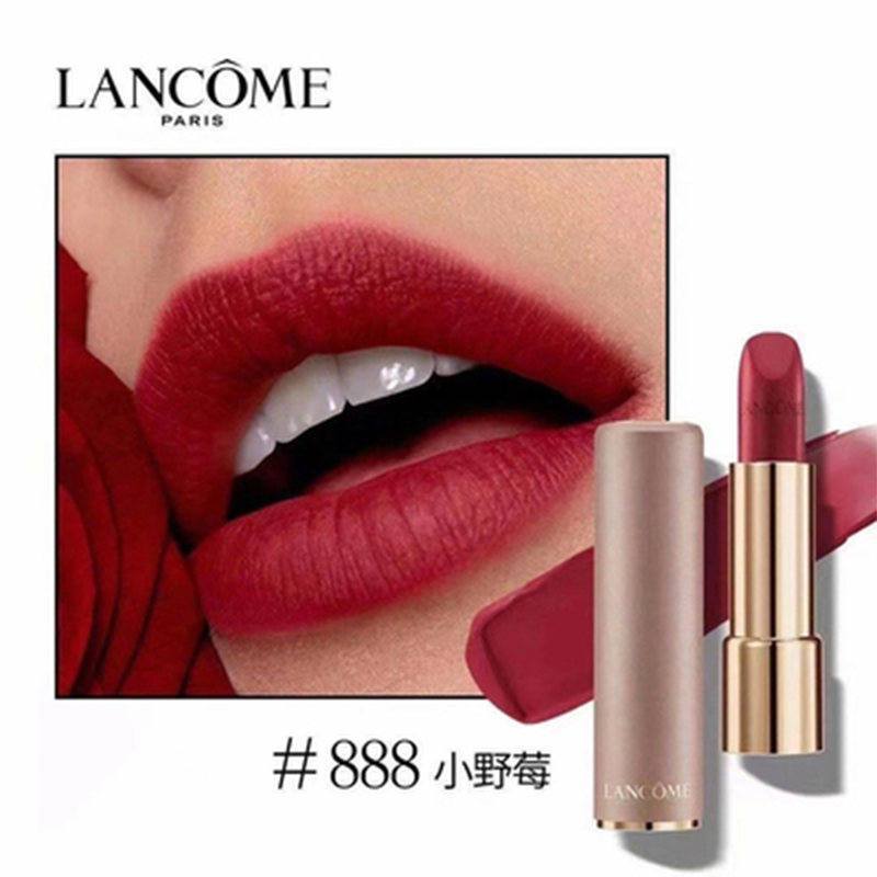 兰蔻lancome菁纯柔雾哑光口红888小野莓