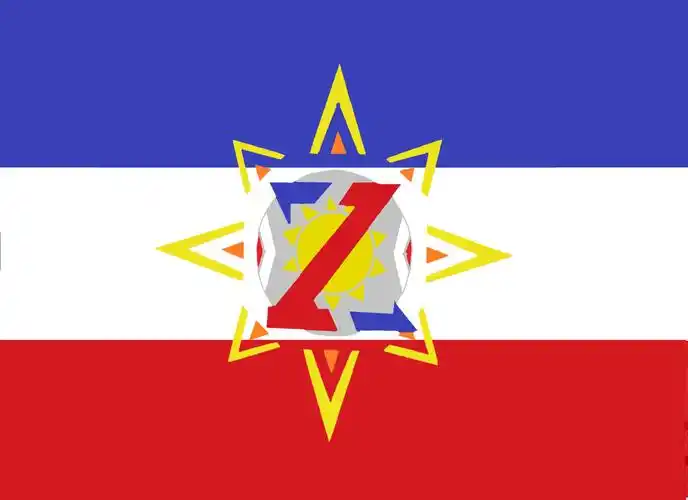 这是孩子们精心设计的班徽～旗帜在整个校园内四处飘扬着