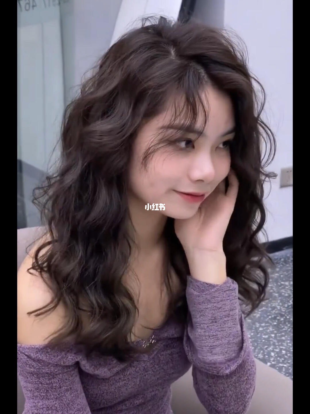 方脸适合的烫发慵懒卷发