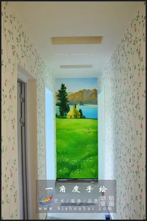 过道滨海华庭小区过道墙绘