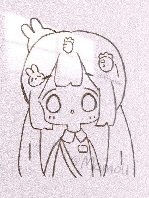 q版动漫人物简笔画可爱二次元