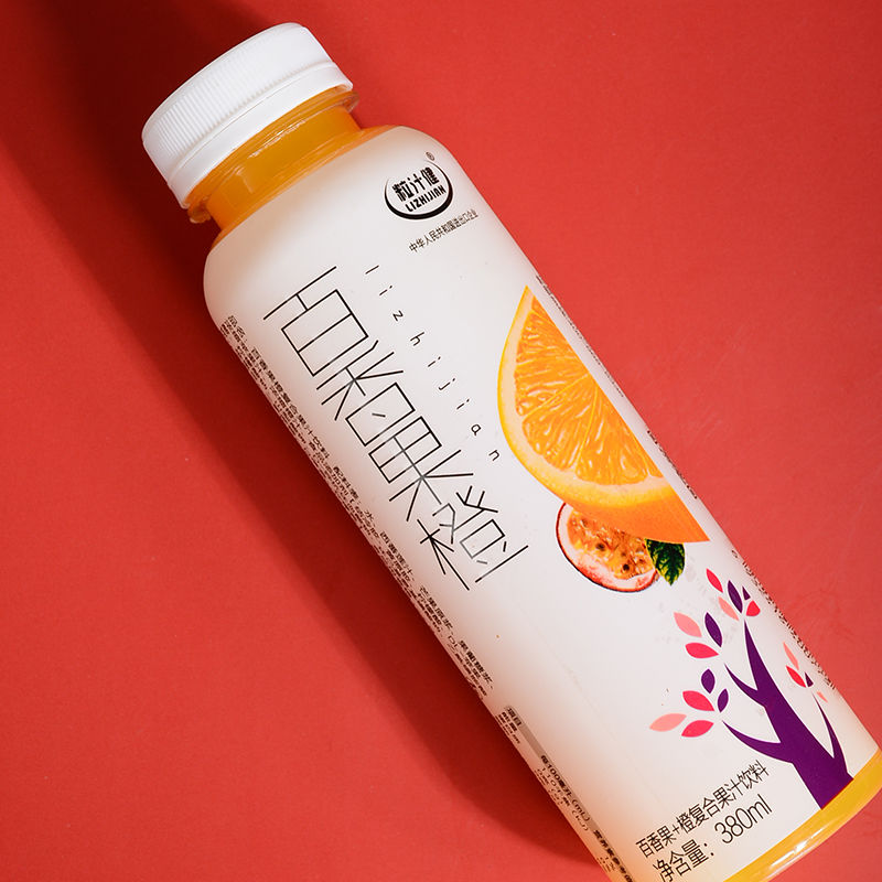 得人如鱼果汁饮料芒果沙棘蜂蜜柚子百香果橙果汁果味饮料 百香果橙汁