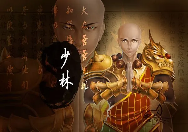 玩家手绘少林:光棍节 光头和尚也疯狂_天龙八部ol_17173天龙八部