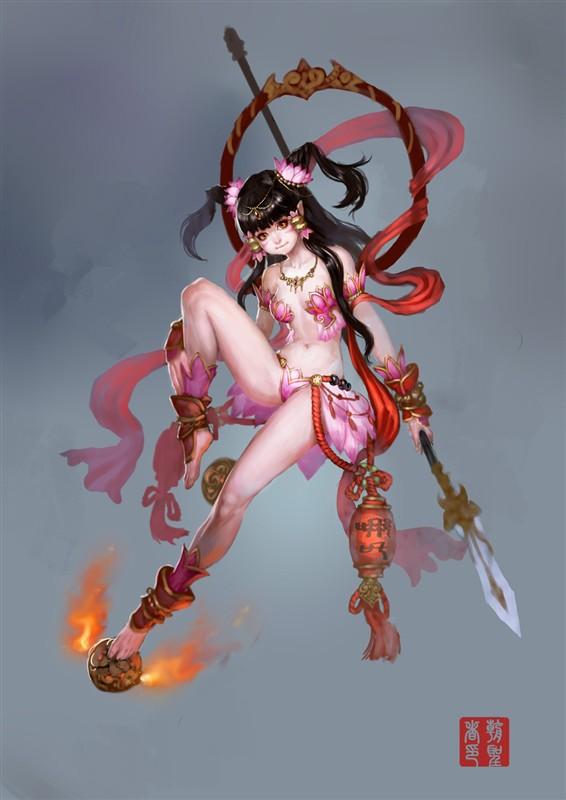 美艳女版西游记人物之二(艺术图片)