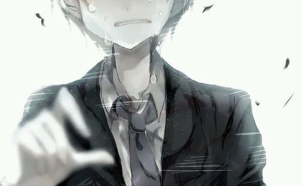 流着泪笑的动漫男头像