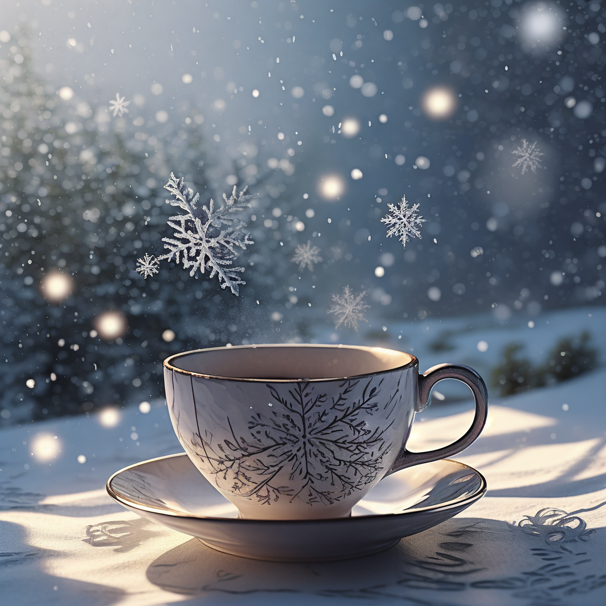 这些雪花风景头像或许能带给你一丝冬日的清凉与纯净.