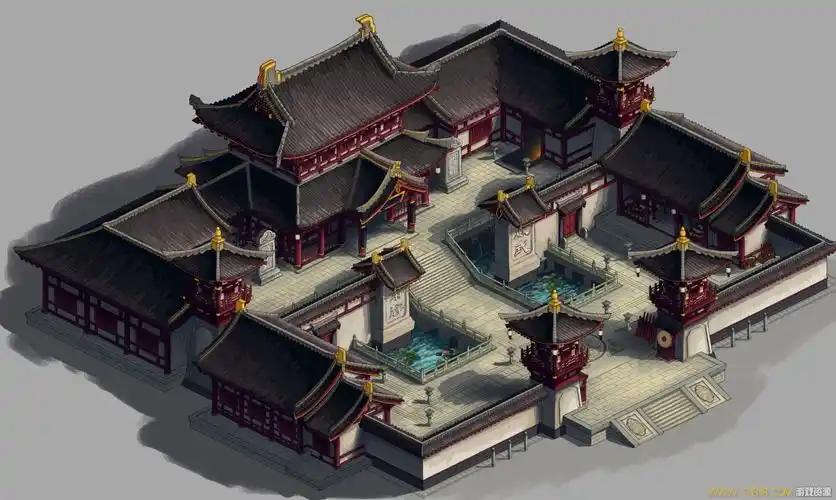 480mb 中国风高清建筑原画psd源文件 - 游戏原画/插画 - 第九游戏资源