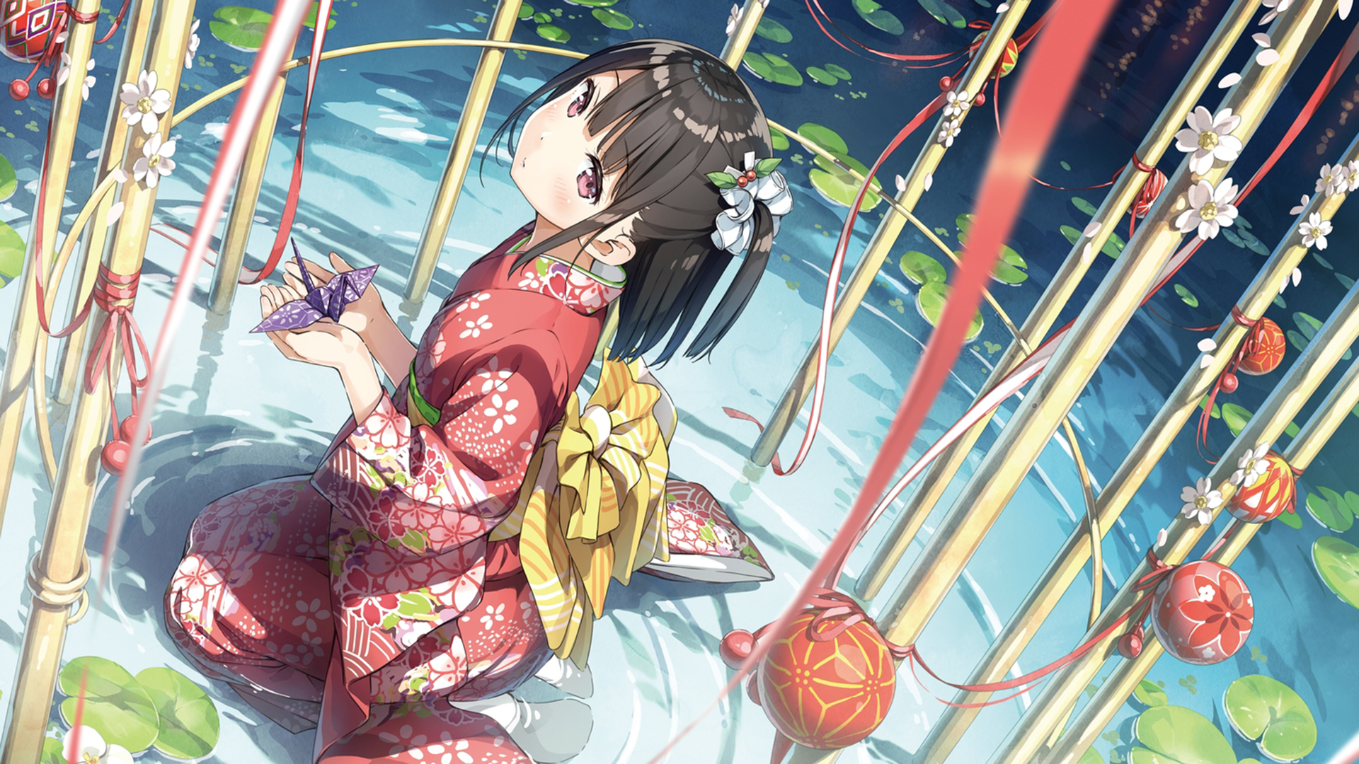 性感二次元美少女高清桌面壁纸高清大图预览1920x1080_卡通动漫下载