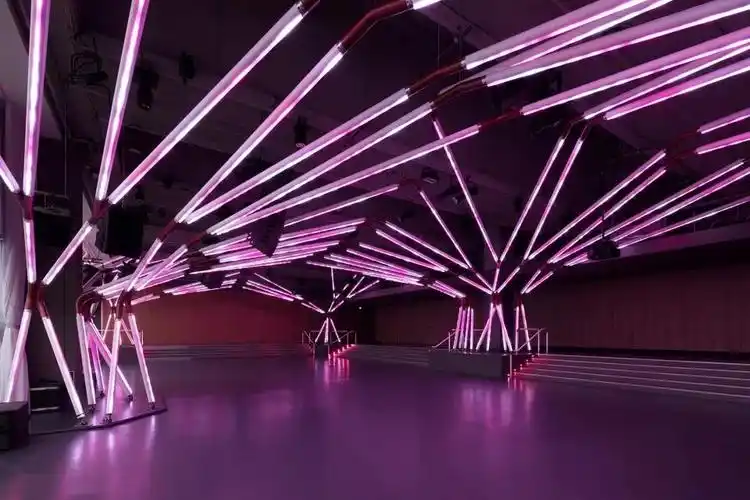 线条灯光装置:沉浸于梦想与解脱之中