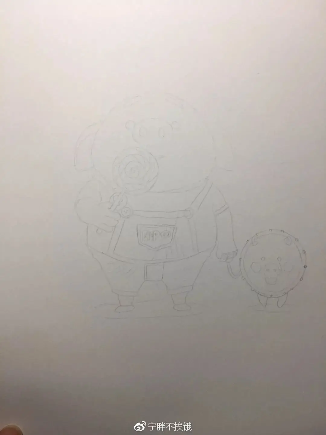 彩铅教程|教你手绘一只猪小屁