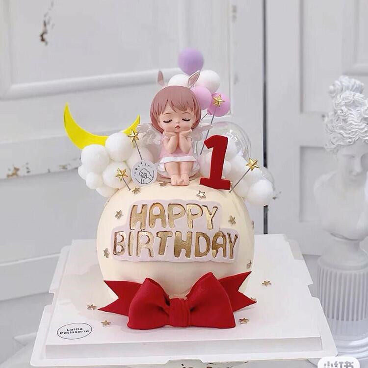 网红女孩女孩儿儿童周岁生日蛋糕定制创意动物奶油新鲜生日蛋糕