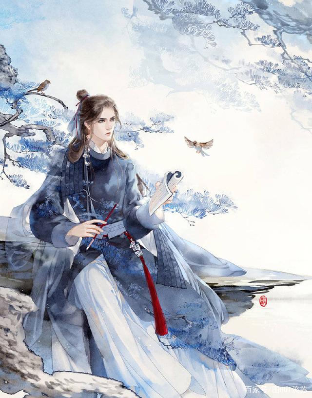 古风美男插画手绘图集