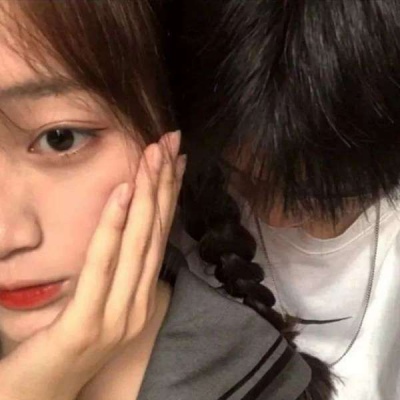 高清超甜的情头双人漏半脸图片,情侣头像图片