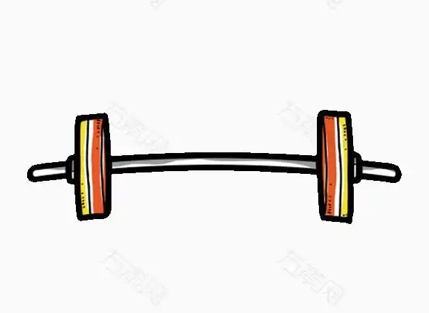 卡通杠铃