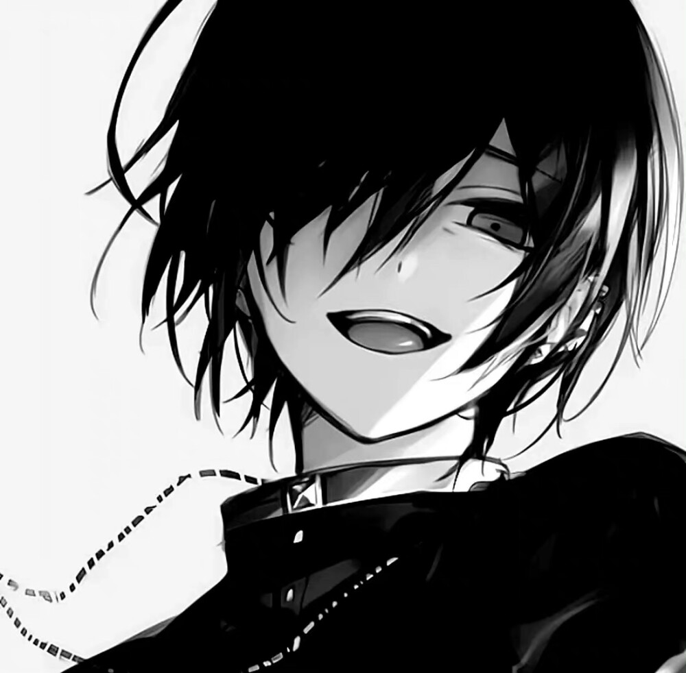 动漫男生头像 | 黑白动漫男头 | 素质拿图 - 堆糖,美图壁纸兴趣社区