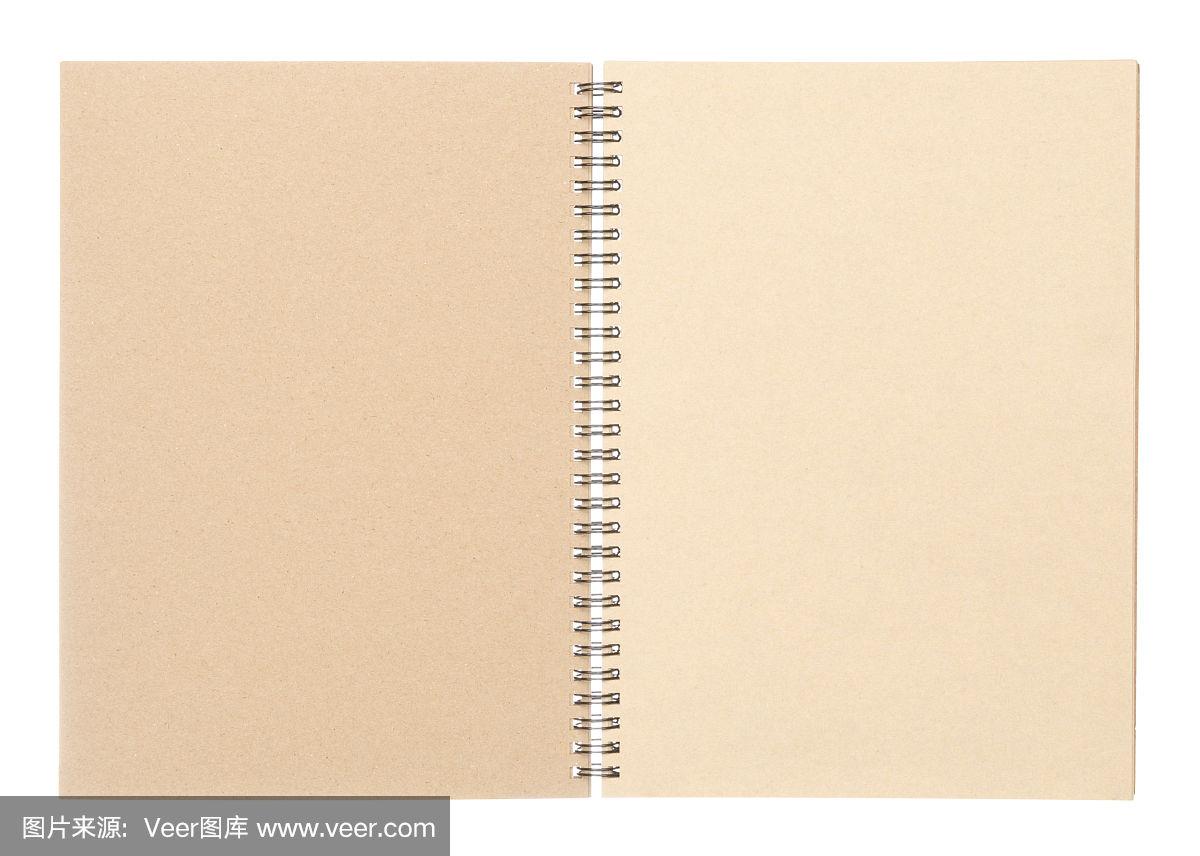 翻开空白书孤立上白