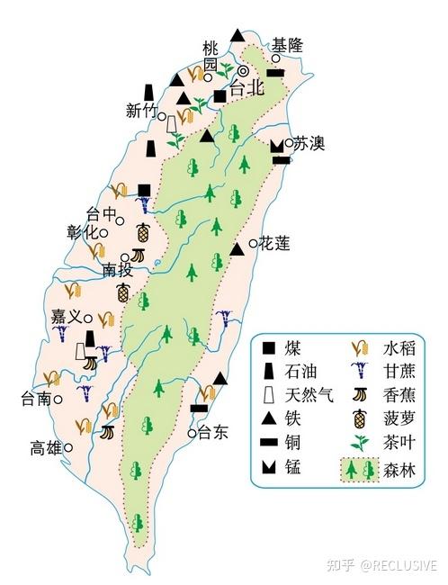 中国地理南方地区之祖国的神圣领土台湾省