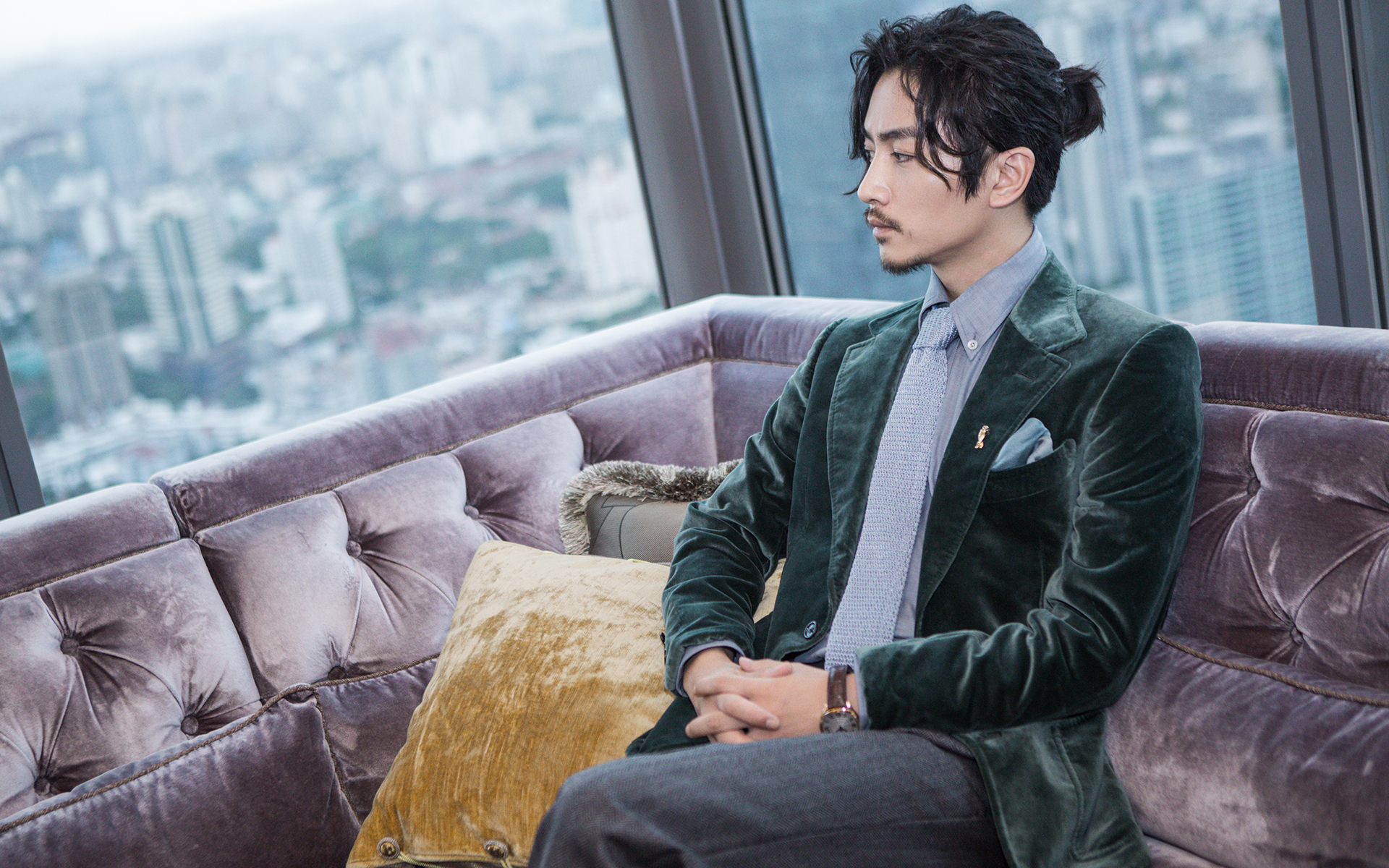 陈晓秋冬西装魅力写真高清图片壁纸