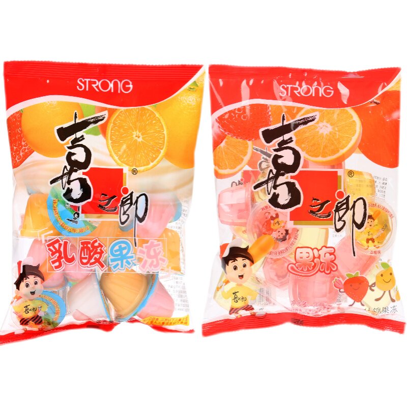 果冻喜之郎360g什锦儿童乳酸吸吸果肉布丁零食果冻