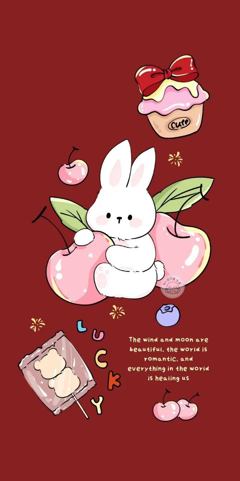 少女心卡通兔子壁纸小可爱们快看下去吧891589158915兔年