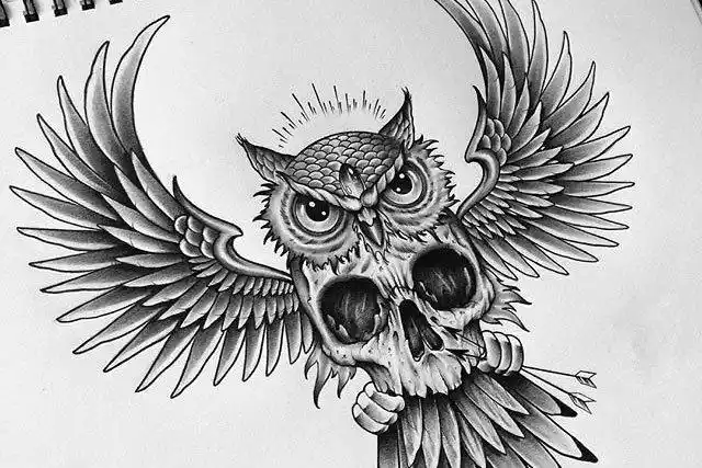 oldschool手稿_17款oldschool风格的纹身手稿图案