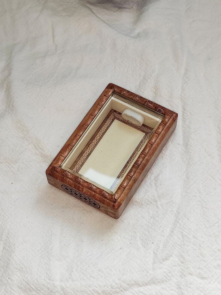 张圣林鸣虫盒黄金樟木迷你大黄蛉盒盒蛉虫盒虫具爬虫