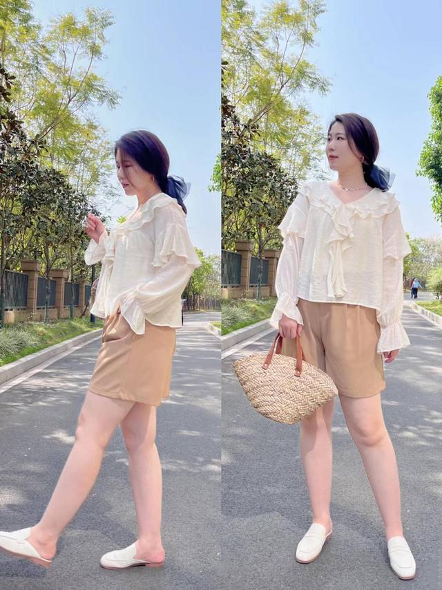 120-140斤微胖中年女性穿搭,不需要减肥,也能穿出精致感