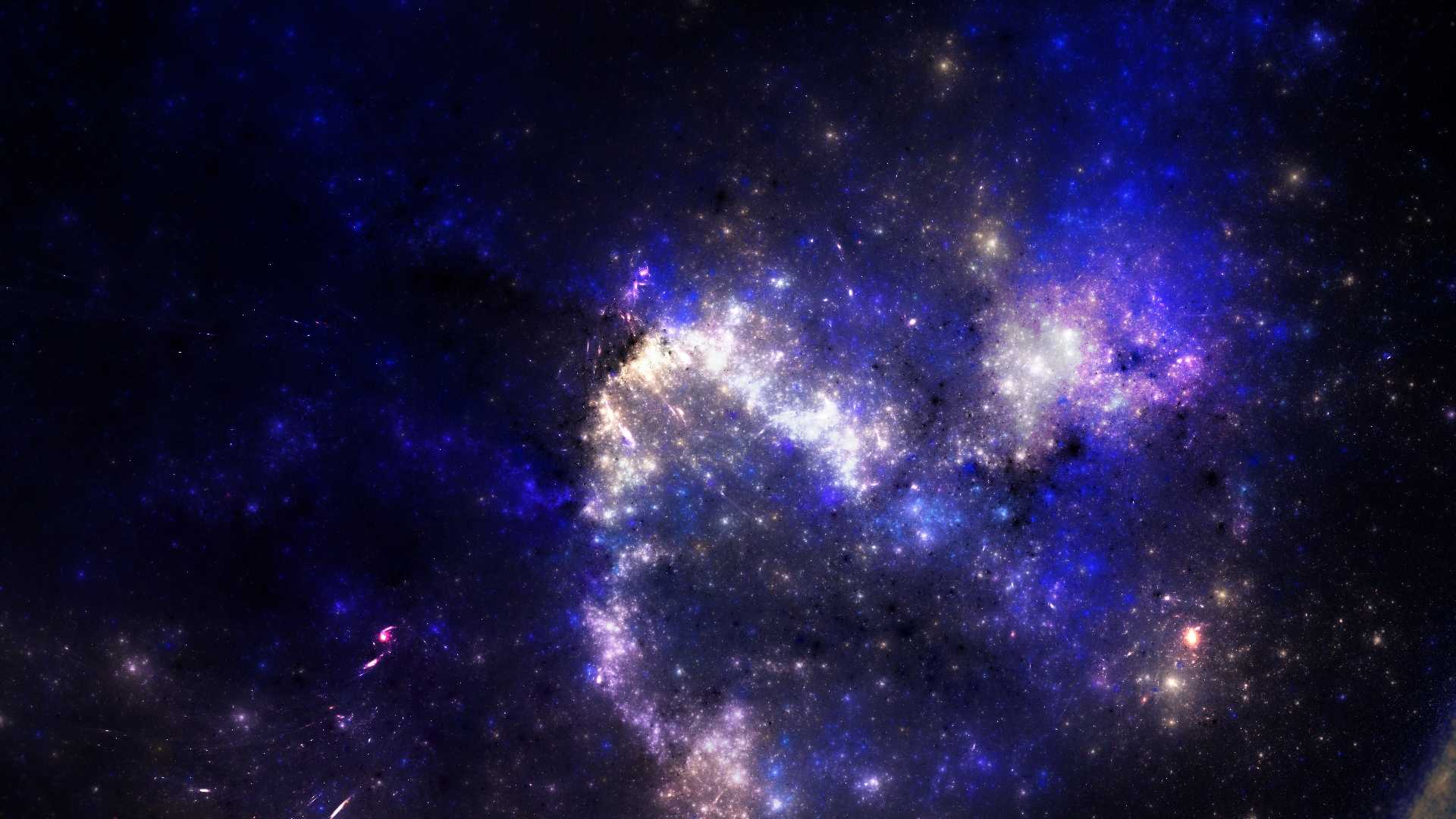 二次元星空城市人物横屏超清风景壁纸(内附500p风景壁纸图包)