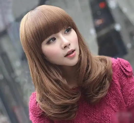 甜美乖巧的内扣梨花烫(烫梨花中长发图片)