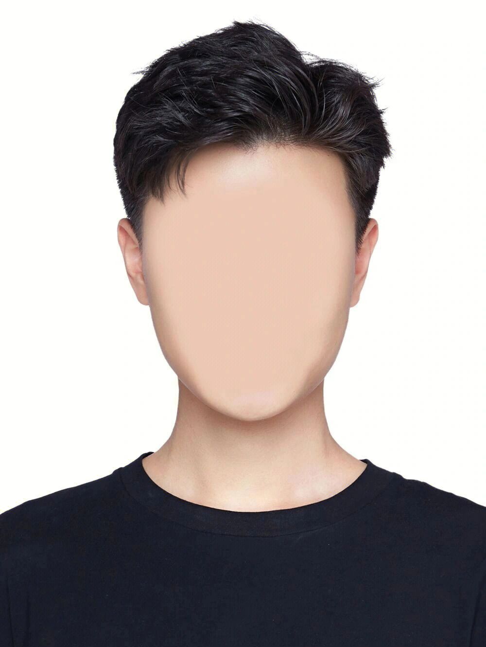 男生证件照百搭模板,可用于简历,考证 白衬衫或者西装都是不错的选择