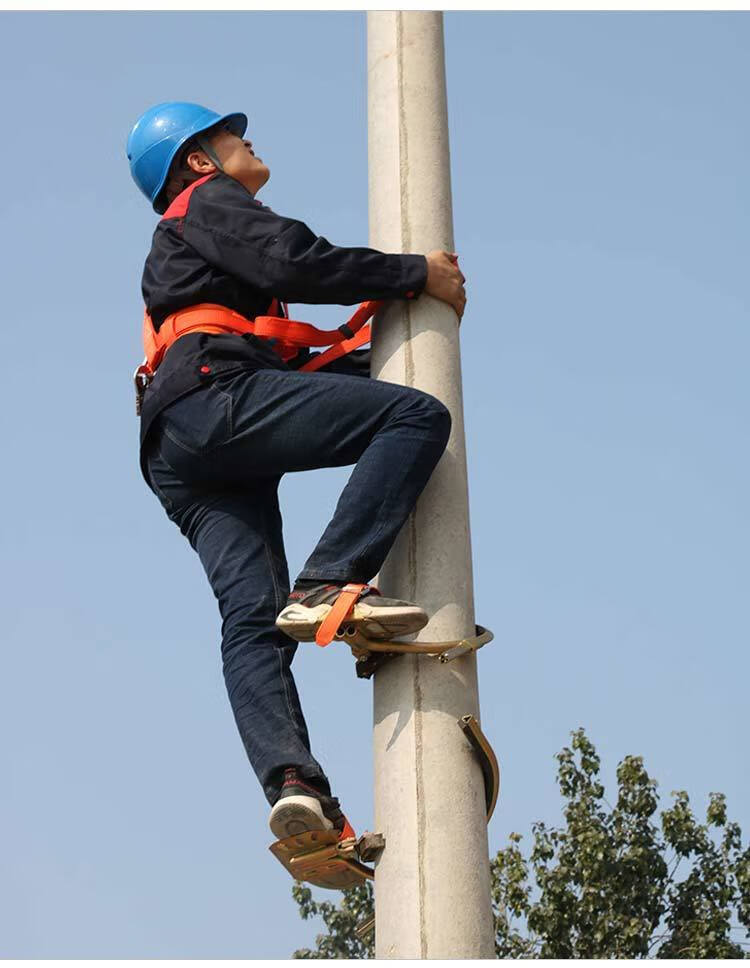 五金工具 家用五金 迎春花 电工上电线杆脚扣爬杆器新款电力登杆国标