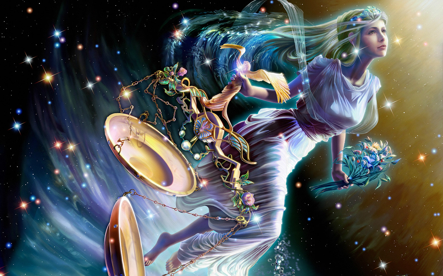 炫彩性感十二星座桌面壁纸