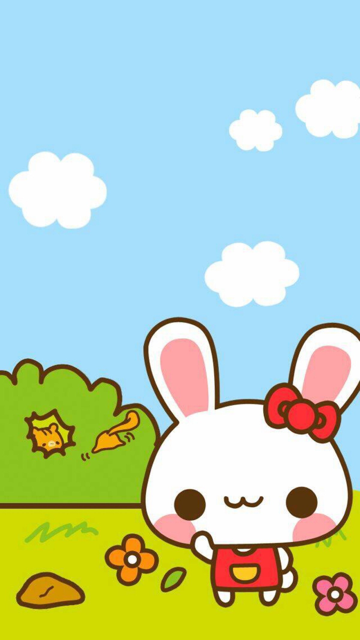 简单 清新 可爱 手绘 卡通 动漫 二次元 萌系 清新 插画 手机壁纸