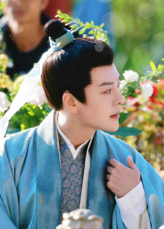 徐海乔灼灼风流蓝色飘带路透##徐海乔灼灼风流蓝色古装造型