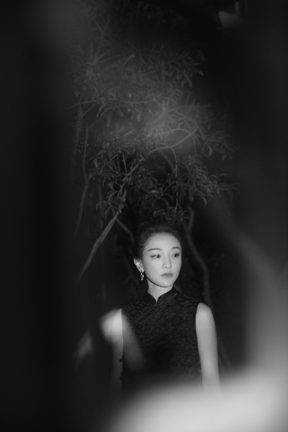 周迅羽毛旗袍冷艳优雅写真图片55