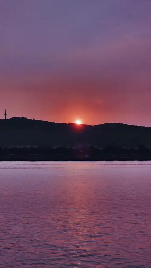 海上日落黄昏唯美景象1080x1920分辨率查看