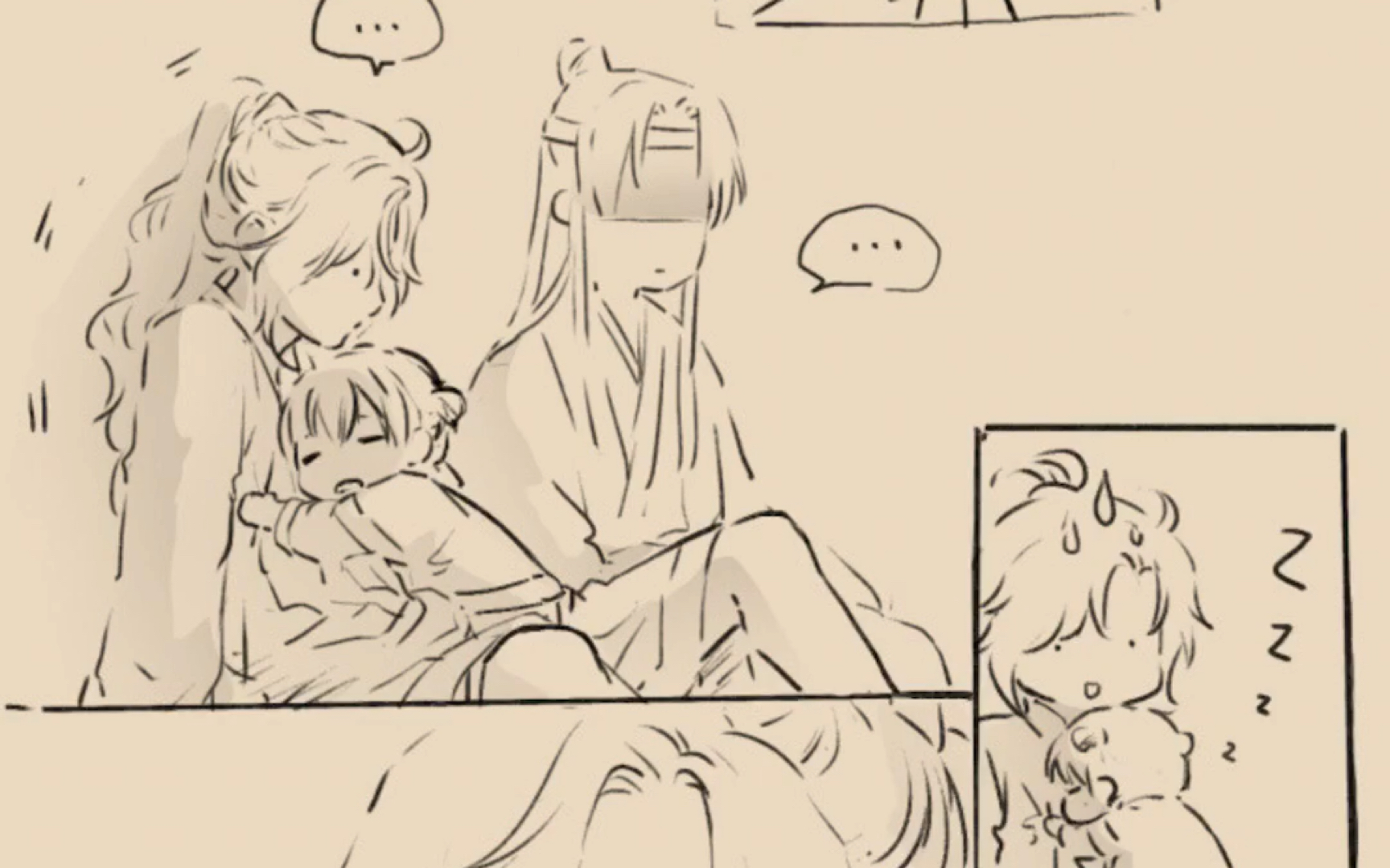 忘羡的带娃日常,蓝忘机:忍你几天了!