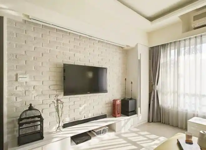 简约风格暖色调电视墙背景墙大全