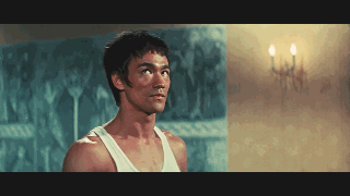 精武门李小龙功夫表演gif动图_动态图_表情包下载_soogif