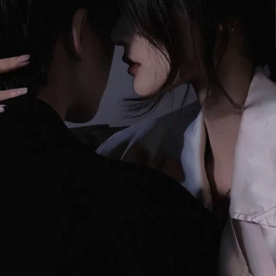 情头一男一女黑色系高清超酷的高冷禁欲系情侣头像图片